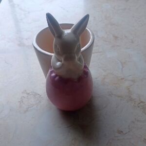 Adorable Bunny Egg Holder in Pink and White